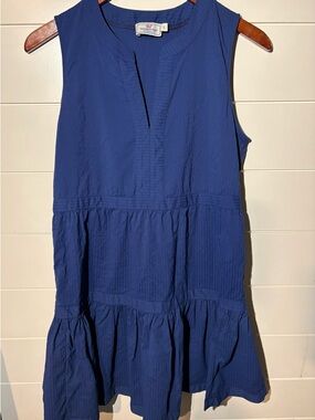 Vineyard Vines Navy Tiered Dress (size S)